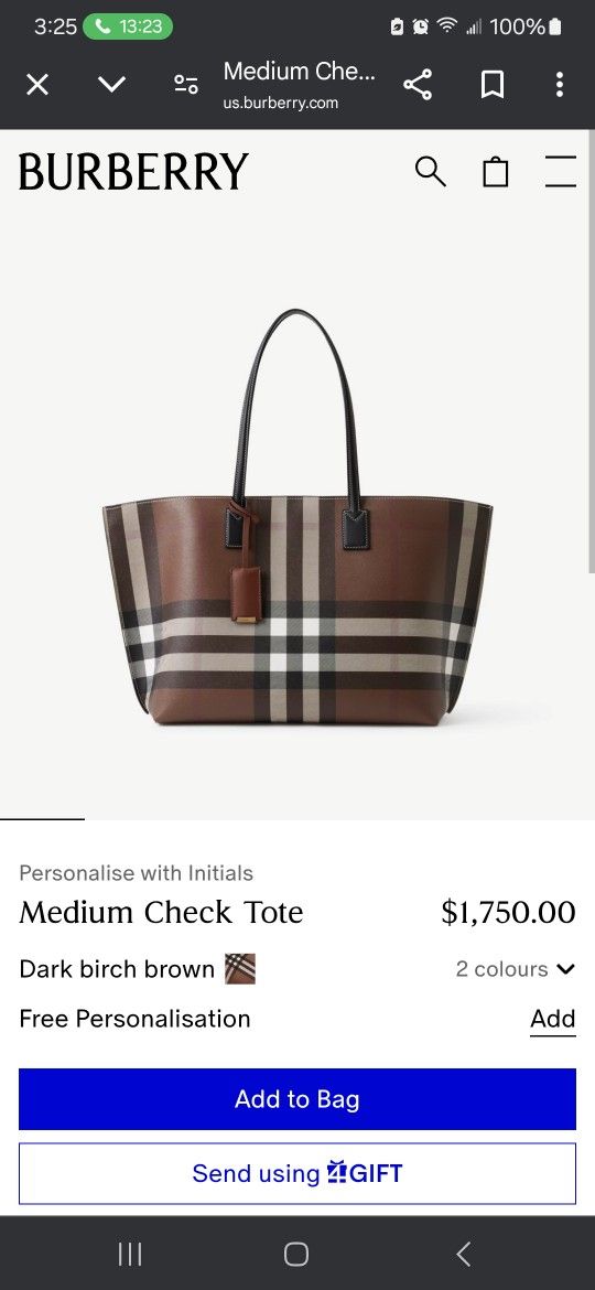 Burberry Tote Large Bag