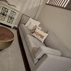 Mid Century Modern Grey Sofa