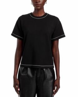 Max Studio London Boxy Short Sleeve Shirt Top