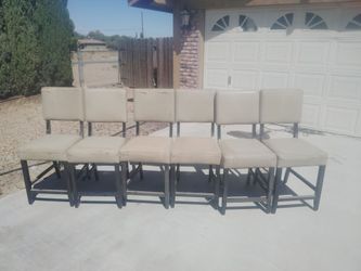 Free chairs frame is good but the material is peeling off