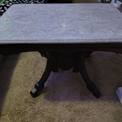 Antique Victorian Eastlake Marble Top Accent