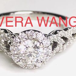 Engagement Ring Diamond Engagement Ring 1CaratNATURAL DIAMONDS VERA WANG Retiring SALE -50%  LIQUIDATION SELLING BELOW COST