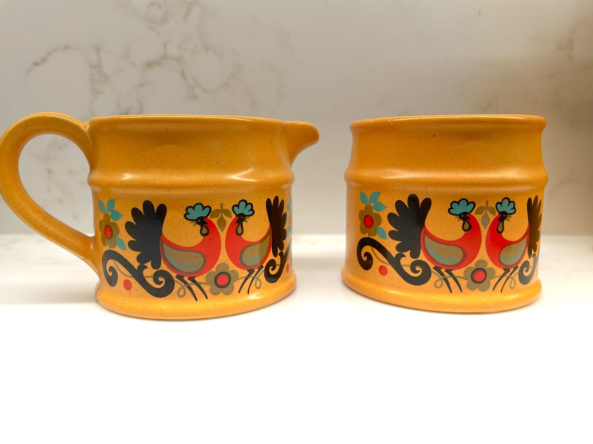Sadler England Vintage Rooster Tea Set 1960's VERY GOOD