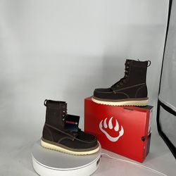 🎄‼️XMAS SALE‼️🎄 WOLVERINE MEN'S LOADER 8" STEEL-TOE WEDGE BOOT