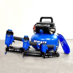 Kobalt 6-Gallon Portable Electric 150 PSI Pancake Air Compressor with Accessories Included NEW