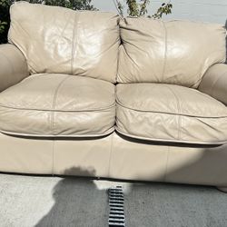All Leather Couch 