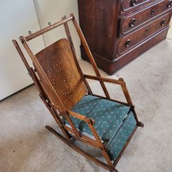 Antique 1890s Child Rocker Junper Swing