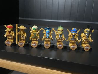 Lego Ninjago 10th Anniversary Golden Minifigures