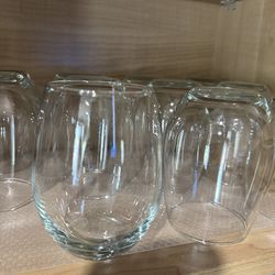 11 Piece Glass Stemless glass Cups