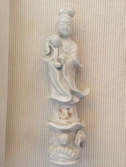 Antique Blanc De Chine Chinese Goddess Fine Statue!!