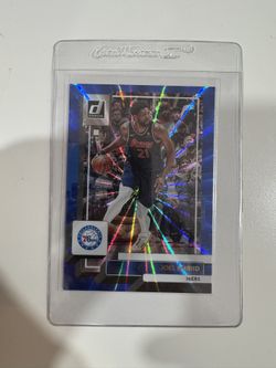 Joel Embiid [Blue Laser] #21 2022 Panini Donruss