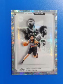 2025-26 Topps Chrome Update NBA Cade Cunningham Glass Canvas SSP card