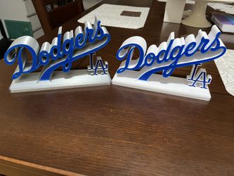 L.A. Dodgers Desk Sign