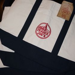 Navy Blue Canvas Tote Bag - Trader Joe’s