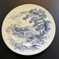 Enoch Wedgwood 3 Blue Countryside Dinner Plates & 2 Liberty Blue Plates, 10”