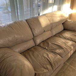 Genuine Leather Couch