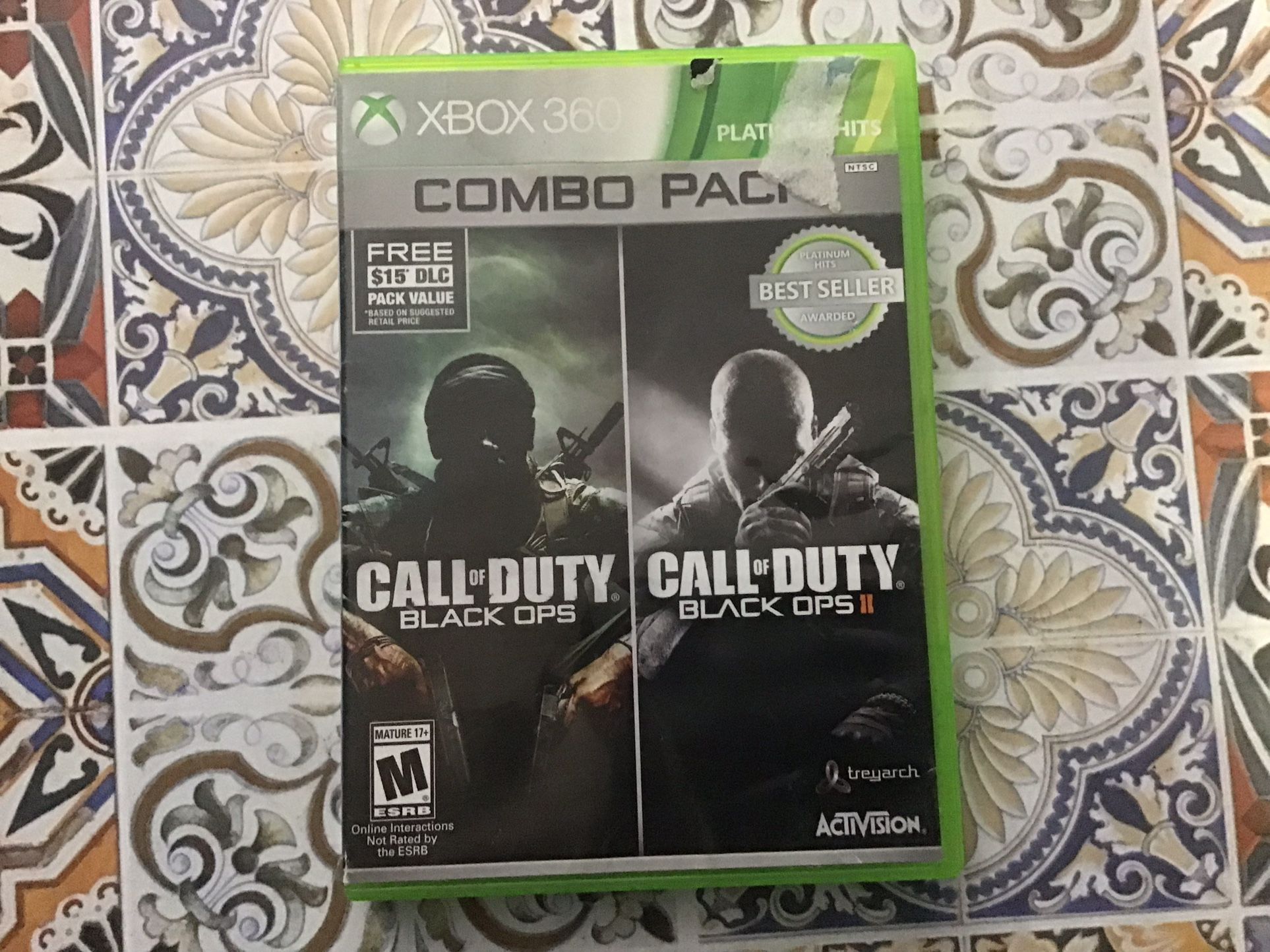 XBOX 360 Combo Pack Call Of Duty Black Ops/ Black Ops 2