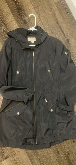 Chaqueta Impermeable Michael Kors Negra - Talla L (Original)