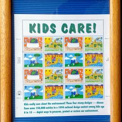 "Kids Care!" 1994 USA 32 Sheet Postage Stamps 