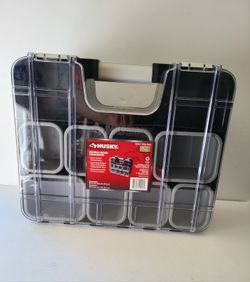Husky Tools 34-Compartment Plastic Double Sided Small Parts Organizer
