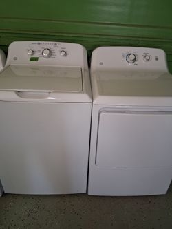 Washer and dryer electric general electric cañon size capacity plus tub whit warranty $500
