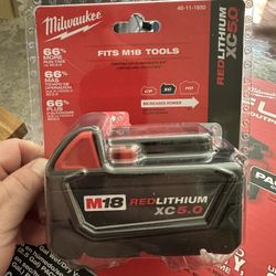 Milwaukee M18 5.0 Battery New 