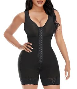 $30 Small Black Faja Colombian  Shapewear for Women Tummy Control Post Surgery Full Body Shaper Butt Lifter with Zipper Crotch