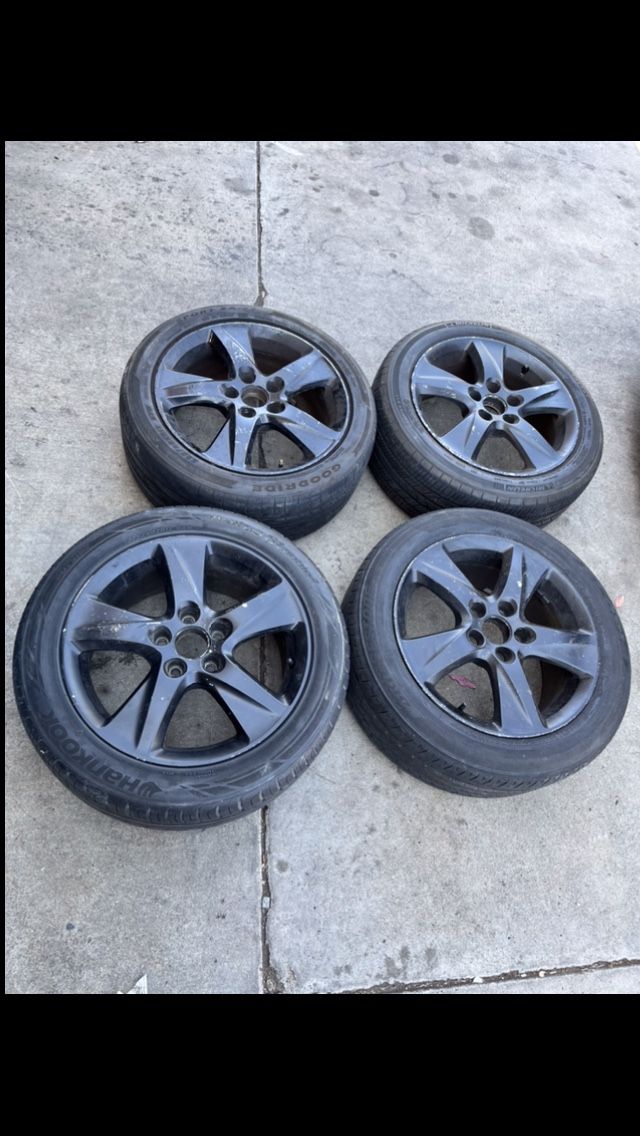 4 — 215/55r17 5x4.5 5x114.3 Stock Acura TL TSX Honda CR-V  Kia Optima Civic Camry Accord Tacoma Wheels Rims Tires
