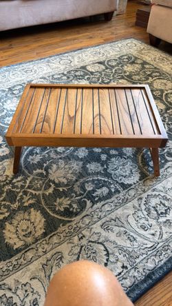 TV Tray- Bed  Table Tray- 14 x 21 -Wood Breakfast Tray- Folding Legs