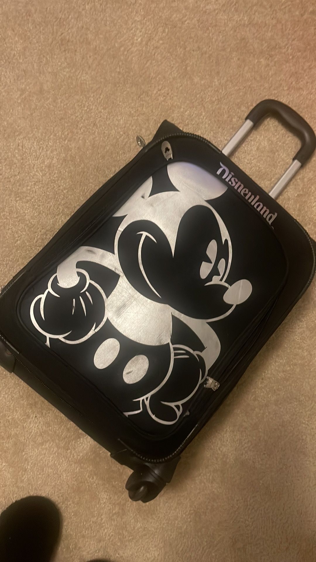 Disney Rolling Luggage - Mickey Mouse Black & White - 20"