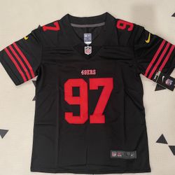 Youth San Francisco 49ers Nick Bosa Black Stitched Jersey, S To Xl