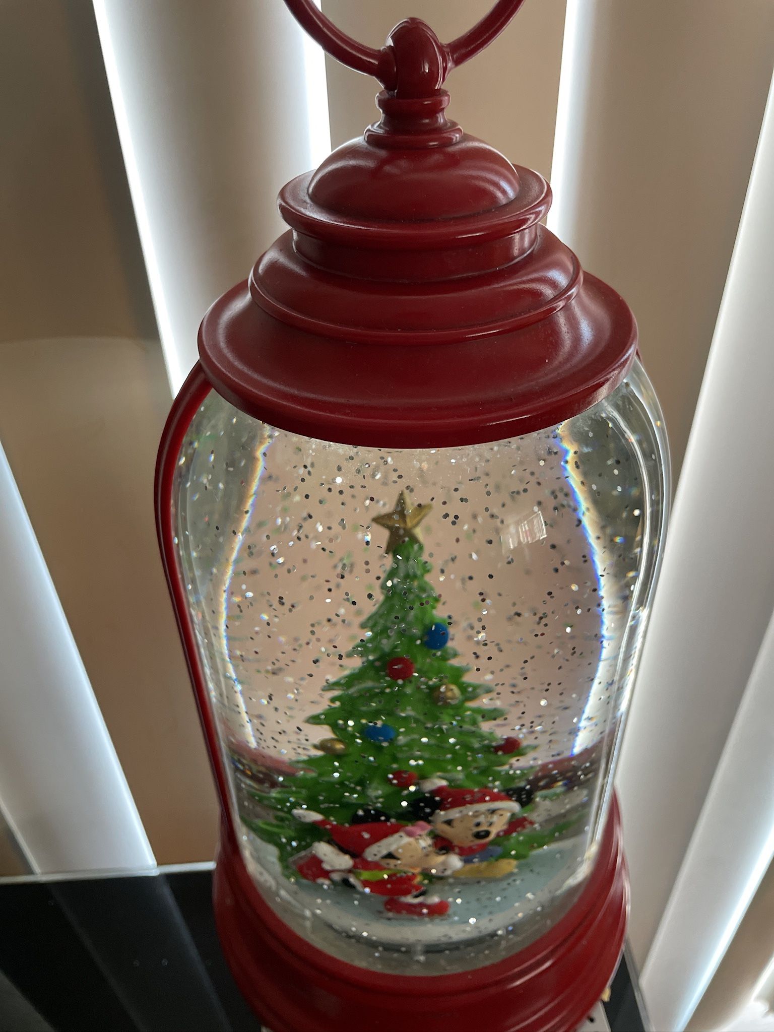 Disney Holiday Lantern Snow globe 