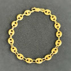 Jewelry 14k solid Yellow Gold Gucci link 8.00” 6.90 grams 7.20mm