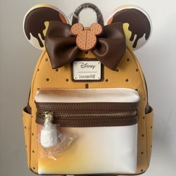 🚫Sold Out! Loungefly Disney Minnie Mouse S'mores Scented Mini Backpack EXCLUSIVE