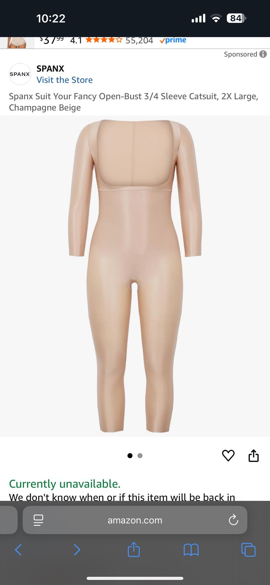 Spanx Faja Bodysuit Medium Compression Suit