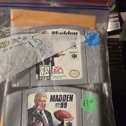 Madden NFL 99 Nintendo 64 Game