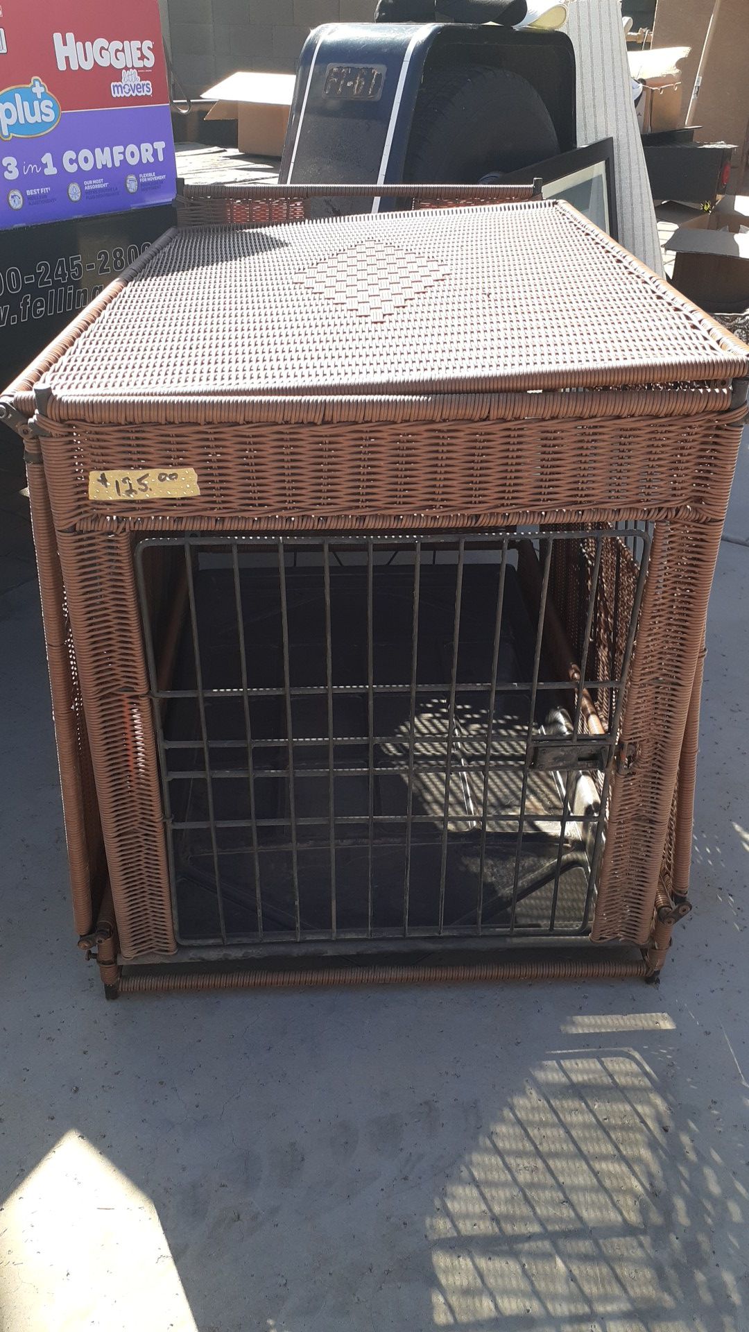 Nice Wicker Dog Crate