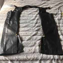 Motorcycle leather Chaps