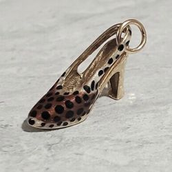 14kt Dije De Oro Sólido 👠 Atigrado 