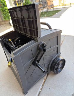 Rolling Garden Hose Reel Cart