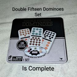 Double 15 Dominoes Set Everything You New To Play Mexican Train (Is Complete Nothing Missing)