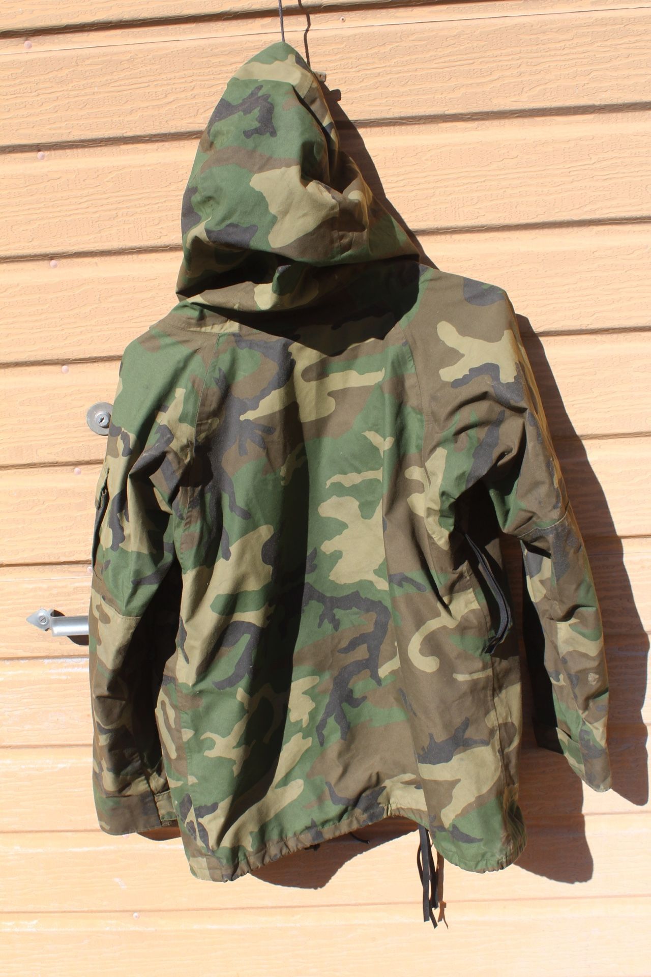 US Military Camo Hooded Gortex Parka