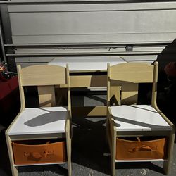 USED - Costzon Kids Table And Chair 3 Piece Set