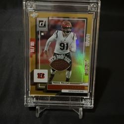JF GAME USED BALL Panini Donruss Optic Trey Hendrickson football card 14/118