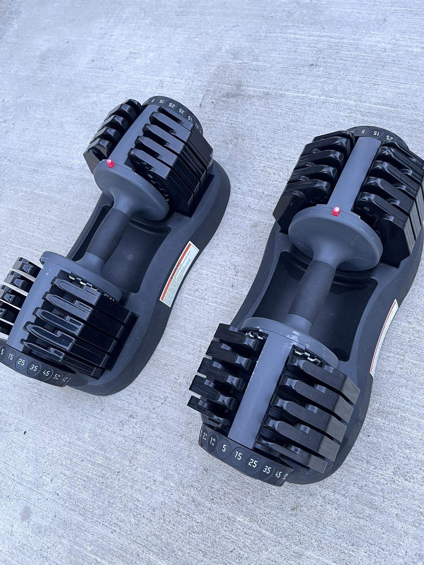 50lb Adjustable Dumbbells And Bench