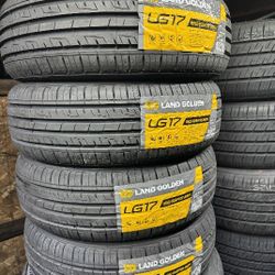 SET OF FOUR NEW TIRES 185/65/15 LANDGOLDEN INCLUDING MOUNT AND BALANCE, ASK FOR SIZES AND BRANDS 