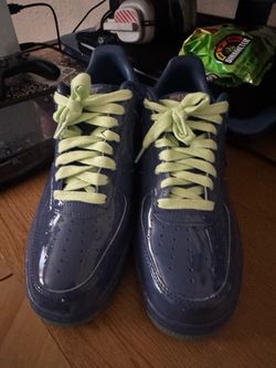 Patent Leather Midnight Navy AF1s
