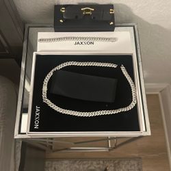 James Oro And Jaxxon Glass And Sivler Chain And Bracelet 