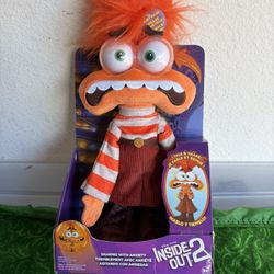Disney Pixar Inside Out 2 Shaking with Anxiety Feature Plush Kids Toys HTF NEW