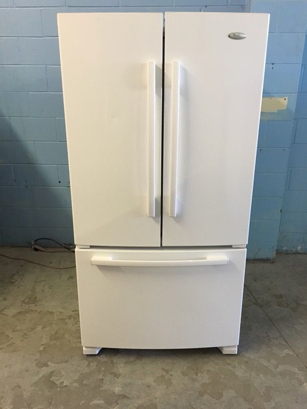 White 25 Cubic Foot French Door Refrigerator